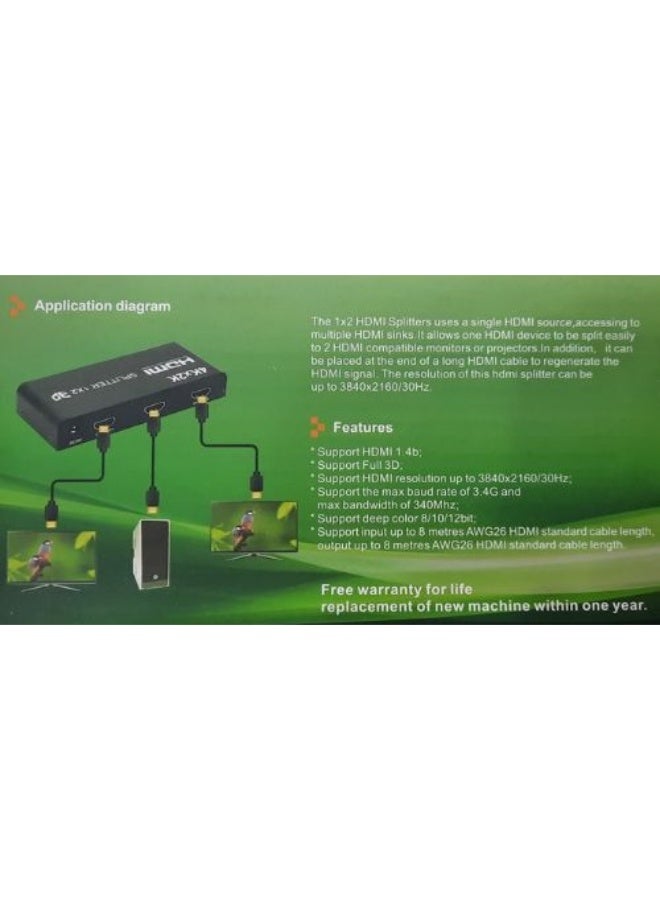 موزع HDMI بدقة 4K 1x2 - Image 4
